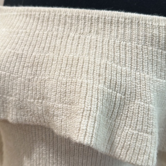 Ivory Kimchi Blue Sweater with Ruffle Collar - Picture 7 of 11